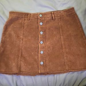 Burnt orange skirt